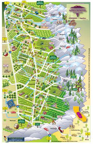 San Joaquin Winery Map - California Winery Advisor