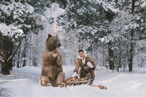 The Russian Photographer Who Shoots Dreamlike Portraits with Real Animals