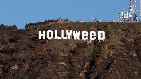 Hollywood sign vandalized to read 'Hollyweed' - CNN