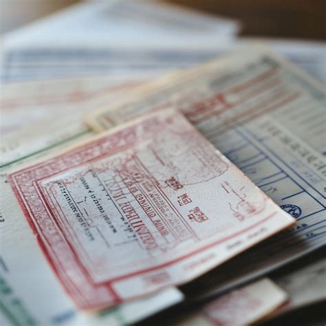 closeup  governmentissued documentation   permits licenses