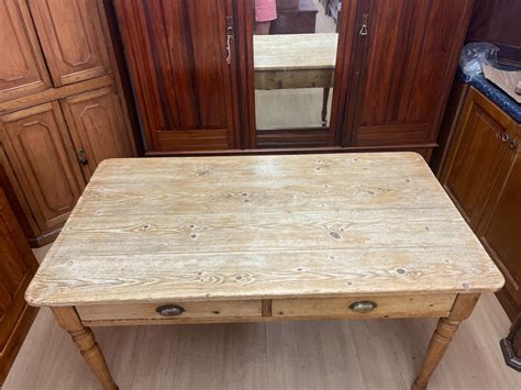 Victorian Pine Scrub Top Table