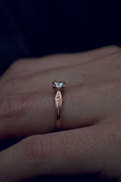 Rose Gold Moissanite Ring – Moira Patience