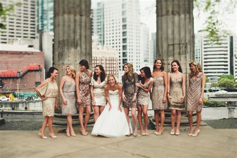 Sparkly Bridesmaid Dresses