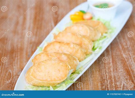 Deep Fried Chicken Roll stock photo. Image of asia, coffee - 115703742