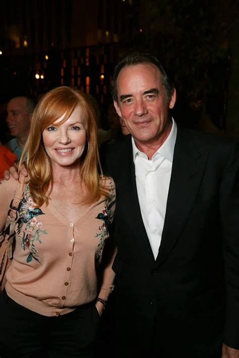 Marg Helgenberger and Tom Irwin at the opening night celebration of "A ...