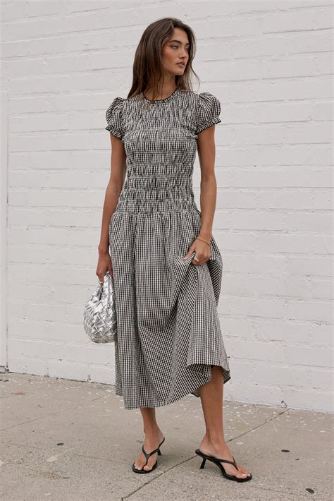 pink gingham dresses