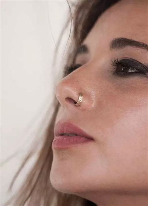 24K Gold Plated Nose Ring | Etsy