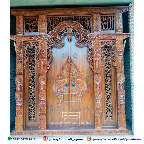 pintu gebyok kayu jati  cm gallery furnicraft jepara
