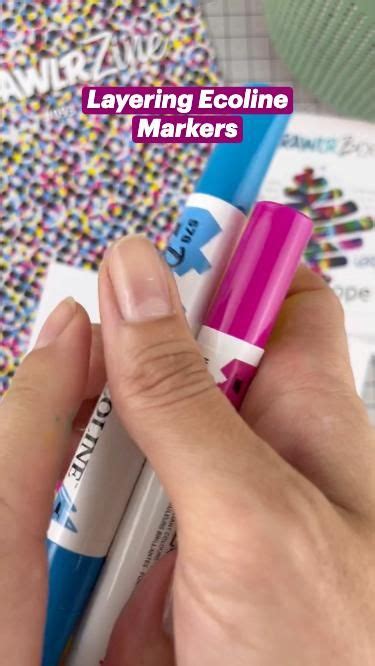 Layering Ecoline Markers in 2023 | Markers, Layers, Hints