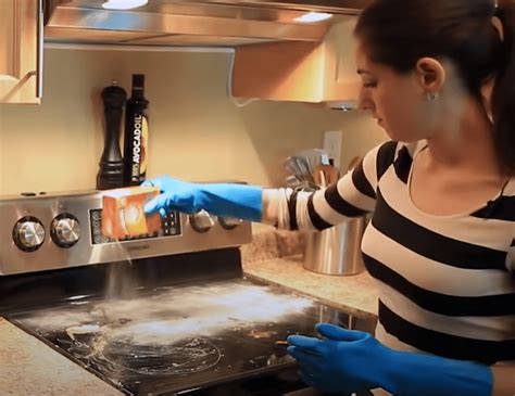how to clean a glass top stove without scratching it