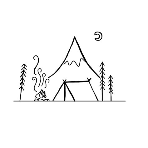 campfire drawing easy 4
