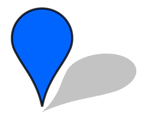 Blue Pin Gradient Shadow Transparency Clip Art at Clker.com - vector ...