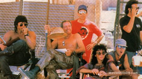 Rambo III - Behind the scenes photo of Sylvester Stallone & Richard Crenna