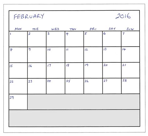 February 2016 Planner Free Stock Photo - Public Domain Pictures