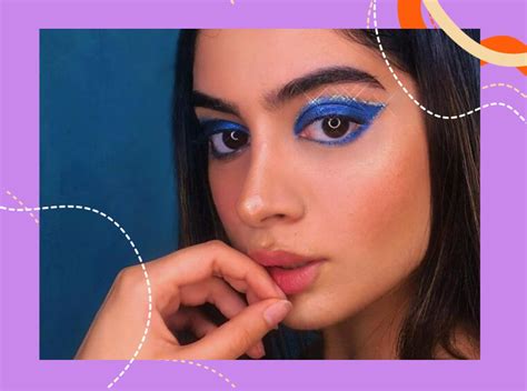 Royal Blue Makeup Look Inspo For Navratri Day 3