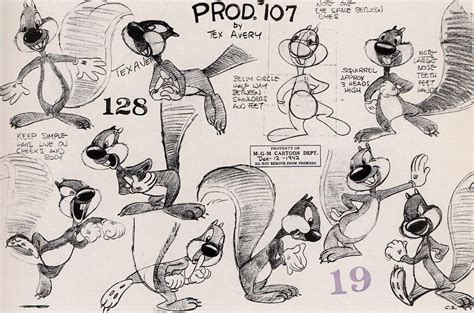 Inbetweens: Tex Avery Model Sheets - AnimationResources.org - Serving the Online Animation ...