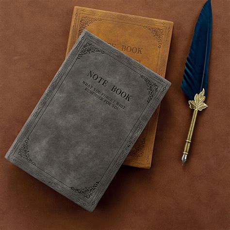 Vintage Leather Notebook for Writing, 192 Pages - Notebookpost