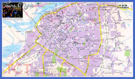 Harbin Map Tourist Attractions - ToursMaps.com