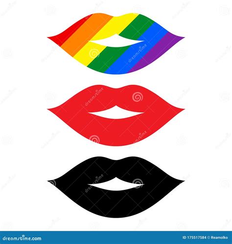Kiss With Bisexual Pride Flag Stock Image | CartoonDealer.com #107149759