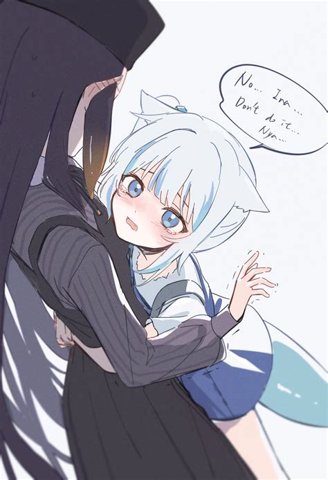 Ina couldn't resist the cute : r/GawrGura