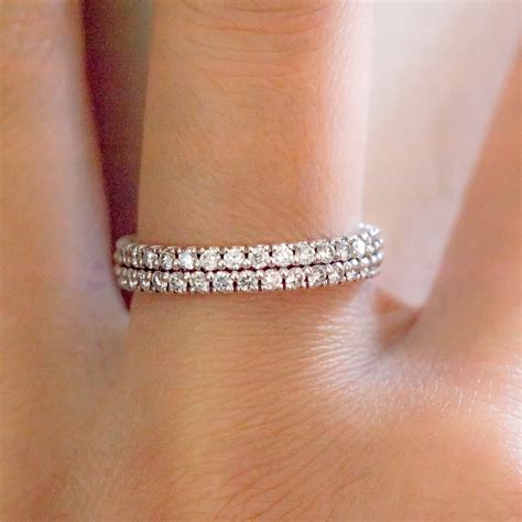 Double Row Diamond Wedding Band | Wedding Bands | Diamond Wedding Bands