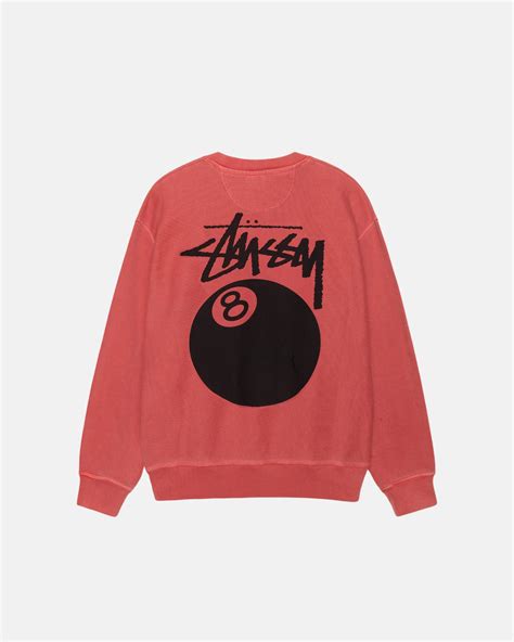 Свитшот Stussy 8 BALL CREW PIGMENT DYED Guava - 1915022-guava - Купить ...