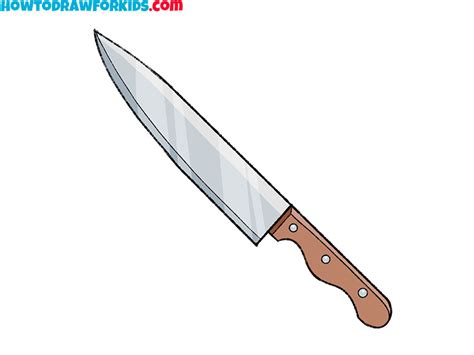 How to Draw a Knife - Easy Drawing Tutorial For Kids