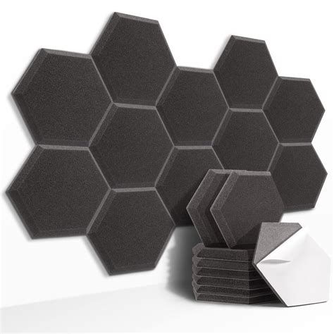 Buy HyFanStr 12 Packs Acoustic Foam Panels for Walls, Self Adhesive