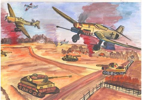 Рисунки о великой отечественной войне 4 класс