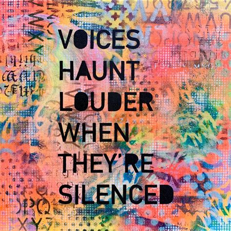 Voices Haunt Louder When Theyre Silenced - Etsy