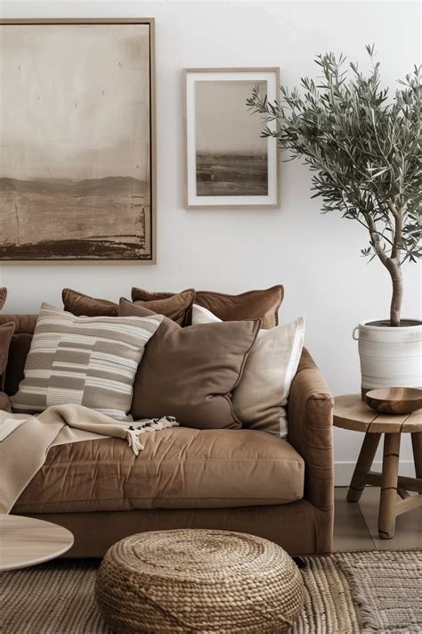 Interior designers are obsessed with these specific brown pillows 16