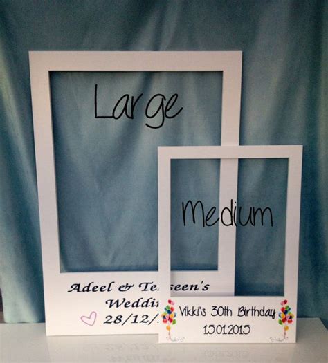 Polaroid Photo Booth Frame White Wooden