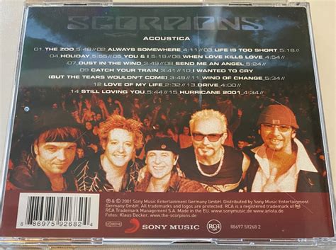 Scorpions – ‘Acoustica’ (2001) – Album Review (The Scorpions Collection ...