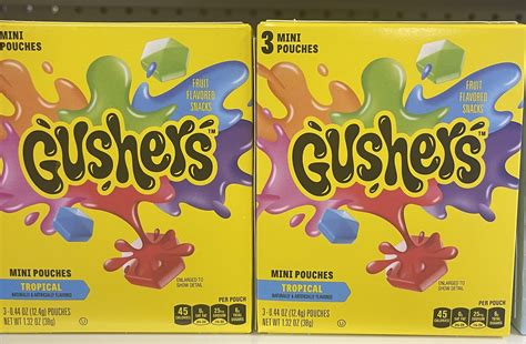Gushers Tropical Fruit Flavored Snacks 3 Ct - Walmart.com