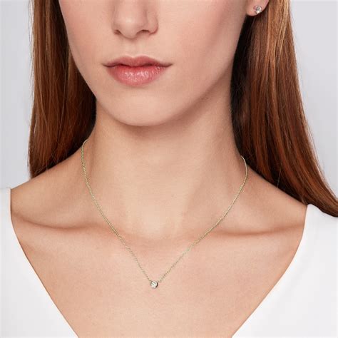 Diamond Necklace in Gold | KLENOTA