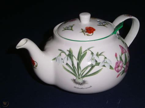 TEAPOT ST. GEORGE WHITTARD OF CHELSEA THE CHATSFORD White Botanical New w Tag | #1783824213