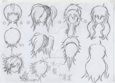 oc hair styles  kuroi saaya  deviantart