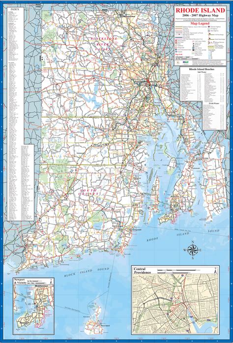 Rhode Island Map - United States