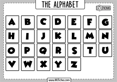 complete alphabet worksheet abc fichas