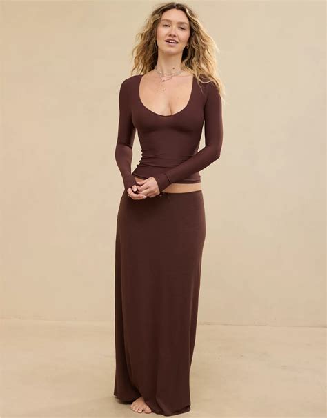 Aerie Real Soft® Stretch Maxi Skirt | Aerie