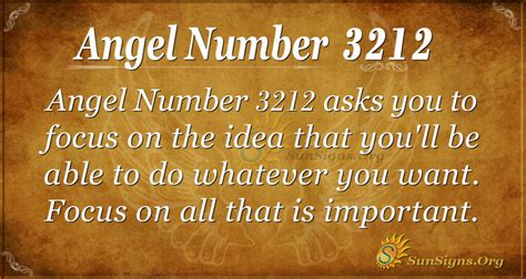 Angel Number 3212 Meaning: Focus On Important Things - SunSigns.Org