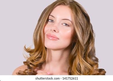 beautiful model long flowing hair stock photo  shutterstock