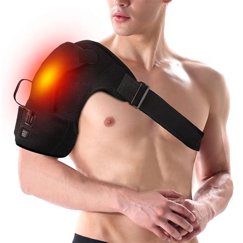 Heated Shoulder Brace Wrap,Portable Electric Wireless 3 Heating Setting