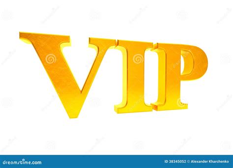 Golden VIP abbreviation stock illustration. Illustration of area - 38345052