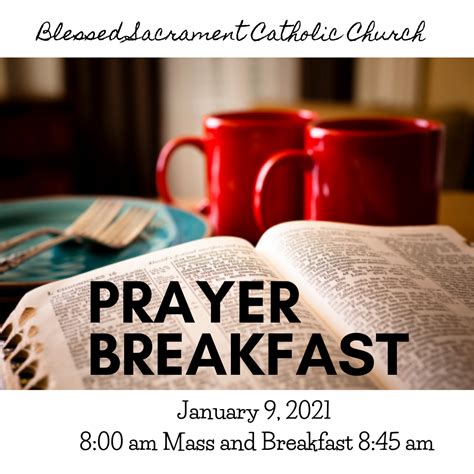 Prayer Breakfast RSVP! - Blessed Sacrament Catholic Church