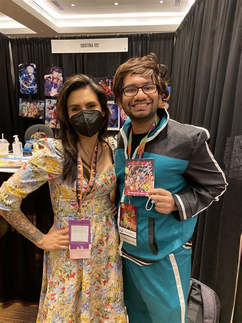 Finally got to meet Cristina Vee and got my KonoSuba Blu-ray signed