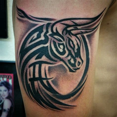 Taurus Tribal Stencil - Tribal Taurus Tattoo Designs Symbol Picture ...