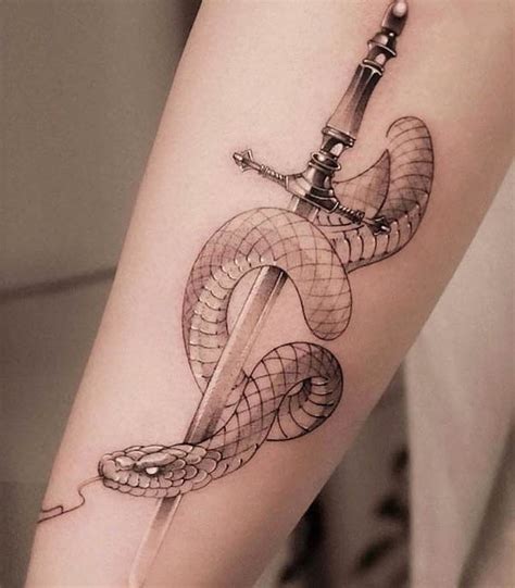 Aggregate more than 66 sword with snake tattoo latest - in.coedo.com.vn
