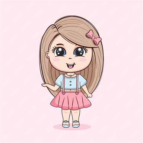 Niña bonita | Vector Premium