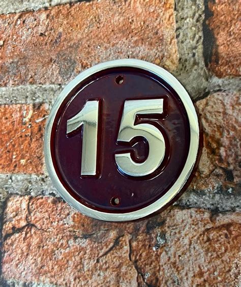 Modern House Number Signs in Aluminium